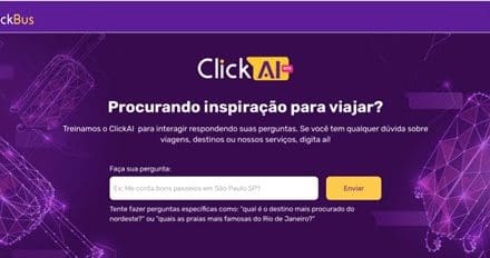 ClickAI: ClickBus cria ferramenta de AI para guiar turistas
