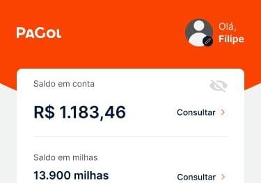 PaGol passa a oferecer conversão de milhas em dinheiro