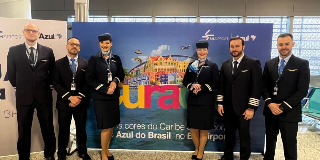 Azul lança nova rota entre Belo Horizonte e Curaçao