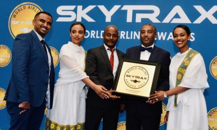 Skytrax: Ethiopian Airlines recebe prêmio de Melhor Companhia Aérea da África