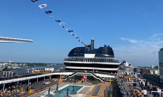 MSC Euribia parte de Amsterdã para inauguração em Copenhague