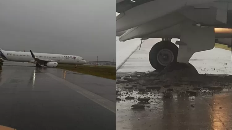 Avião derrapa e aeroporto de Florianópolis é fechado