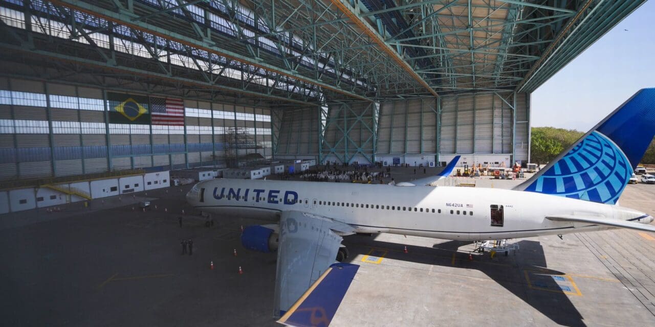 United Airlines inaugura hangar no RIOgaleão