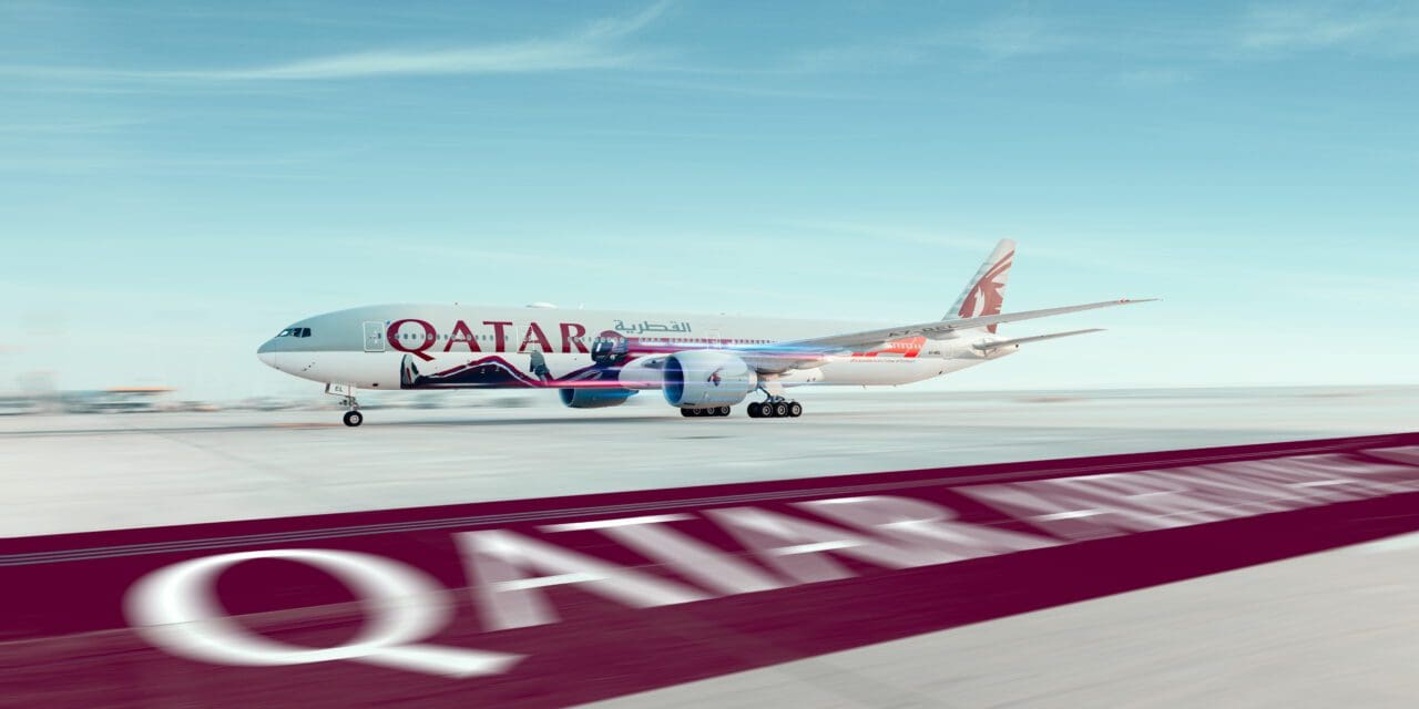 Qatar Airways revela pintura para o Grande Prêmio de F1 do Catar 2023