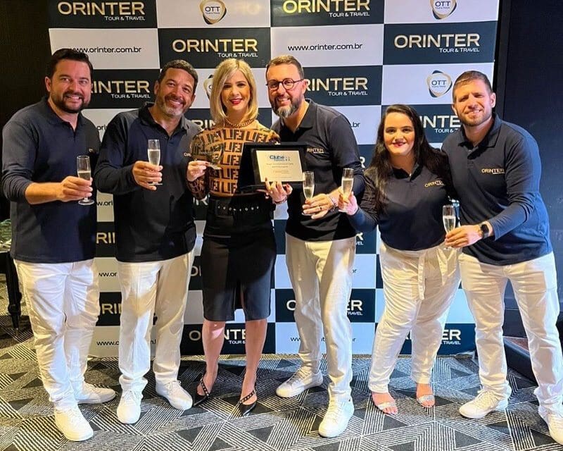 Clube Turismo conquista prêmios Top Seller e Top Parceiro da Orinter
