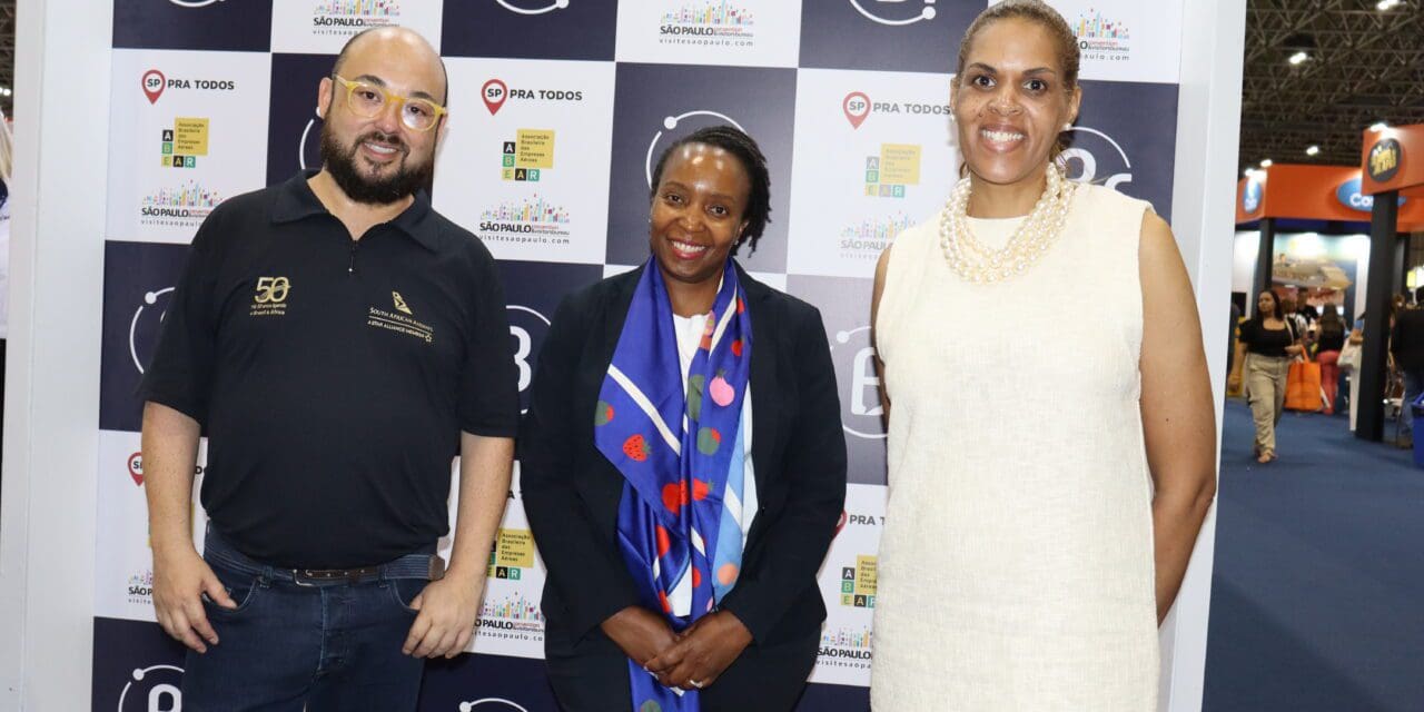 South African Airways destaca conexões com o Brasil na Abav Expo