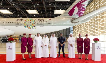 Qatar Airways pinta aeronaves em homenagem à Expo 2023 Doha