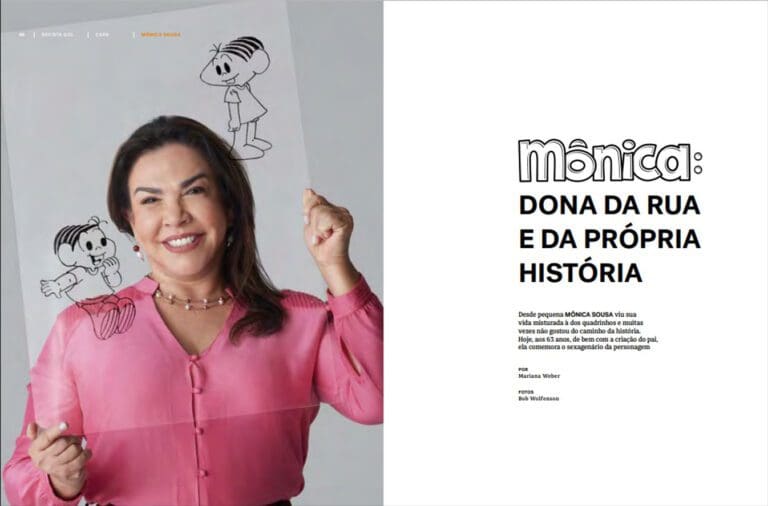 Gol lança revista com entrevista com Mônica Sousa