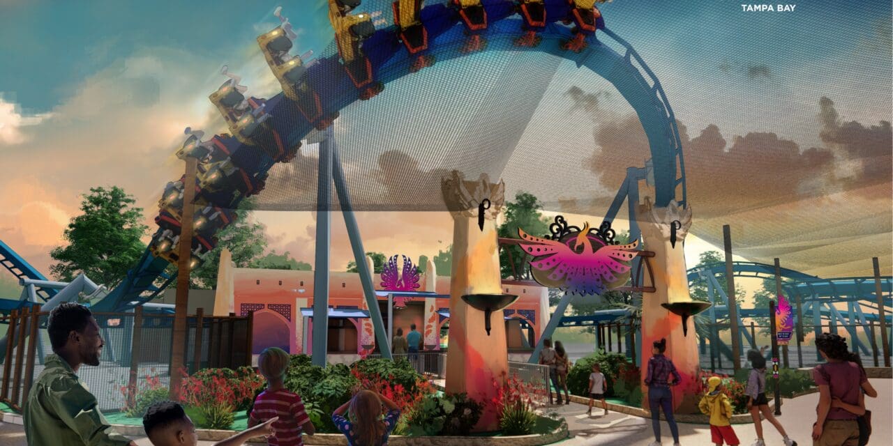 Busch Gardens Tampa Bay terá montanha-russa invertida em 2024