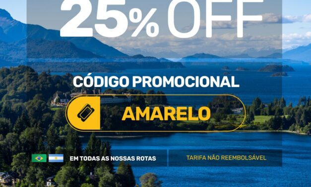 Flybondi oferece 25% de desconto em passagens aéreas