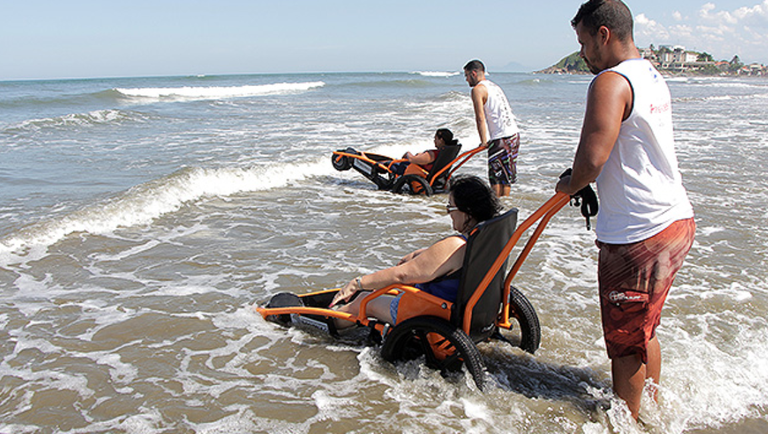 Praias inclusivas têm destaque na promoção turística