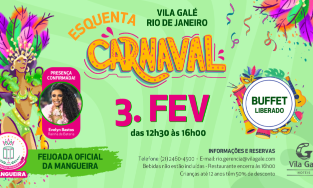 Vila Galé e Mangueira promovem feijoada pré-carnavalesca no RJ