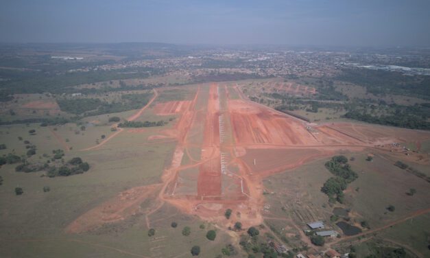 Obras do aeroporto de Aparecida de Goiânia avançam
