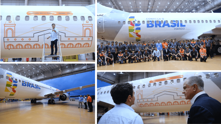 Gol estrea primeira aeronave do programa Conheça o Brasil: Voando