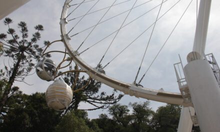 Roda gigante em Canela ganha primeiras cabines