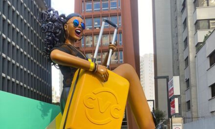 CVC faz ação com pacotes do Rock In Rio na Avenida Paulista