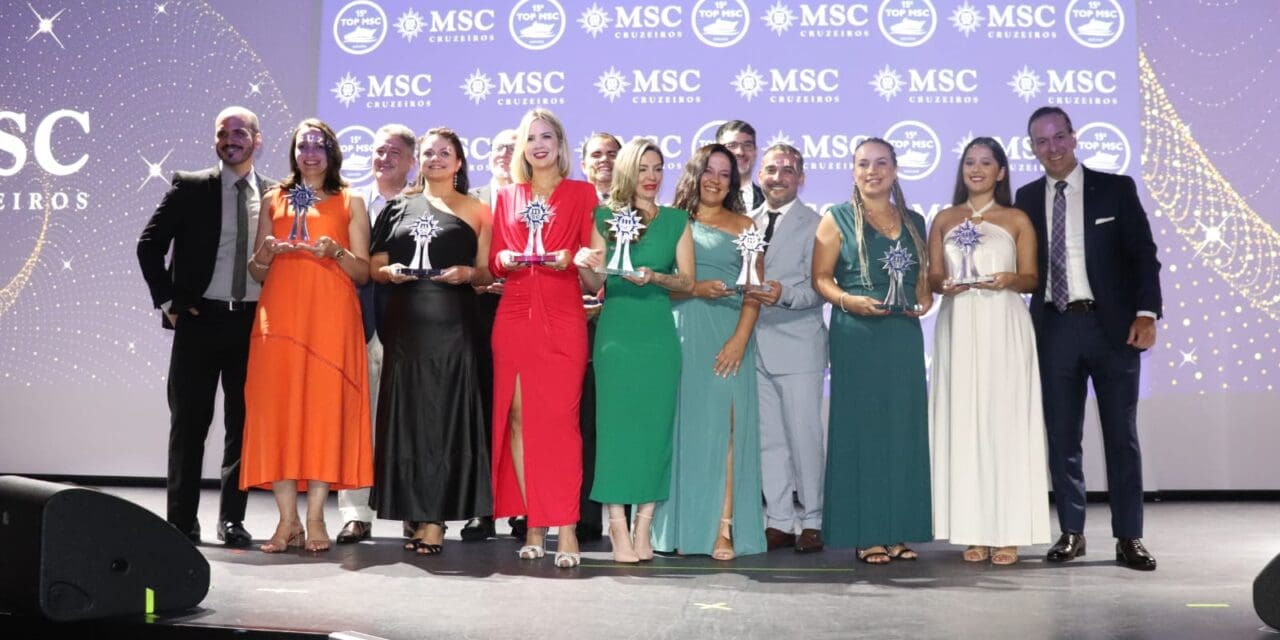 MSC Cruzeiros premia parceiros no Top MSC a bordo do Seaview