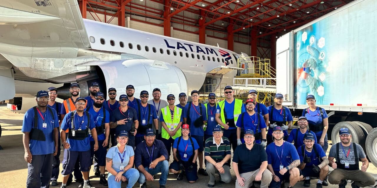 Latam recebe A321Neo com 7 toneladas de ajuda humanitária para o RS