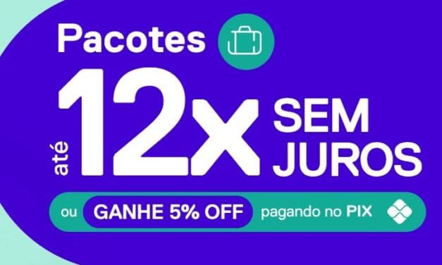 Decolar oferece pacotes de viagens em até 12x sem juros