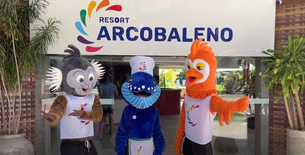 Resort Arcobaleno apresenta mascotes