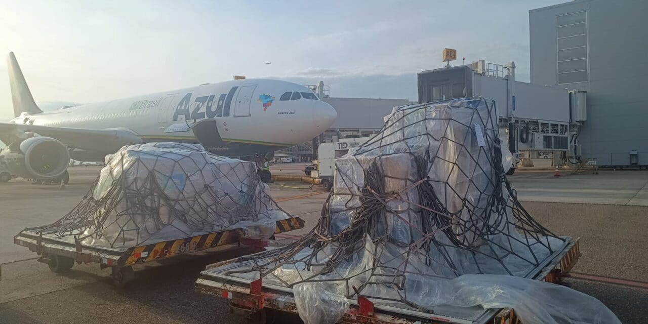 Azul Cargo levará 9 ton de itens para apoiar o Brasil nos Jogos Olímpicos