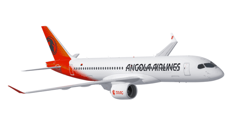 Taag apresenta novo visual da aeronave Airbus A220