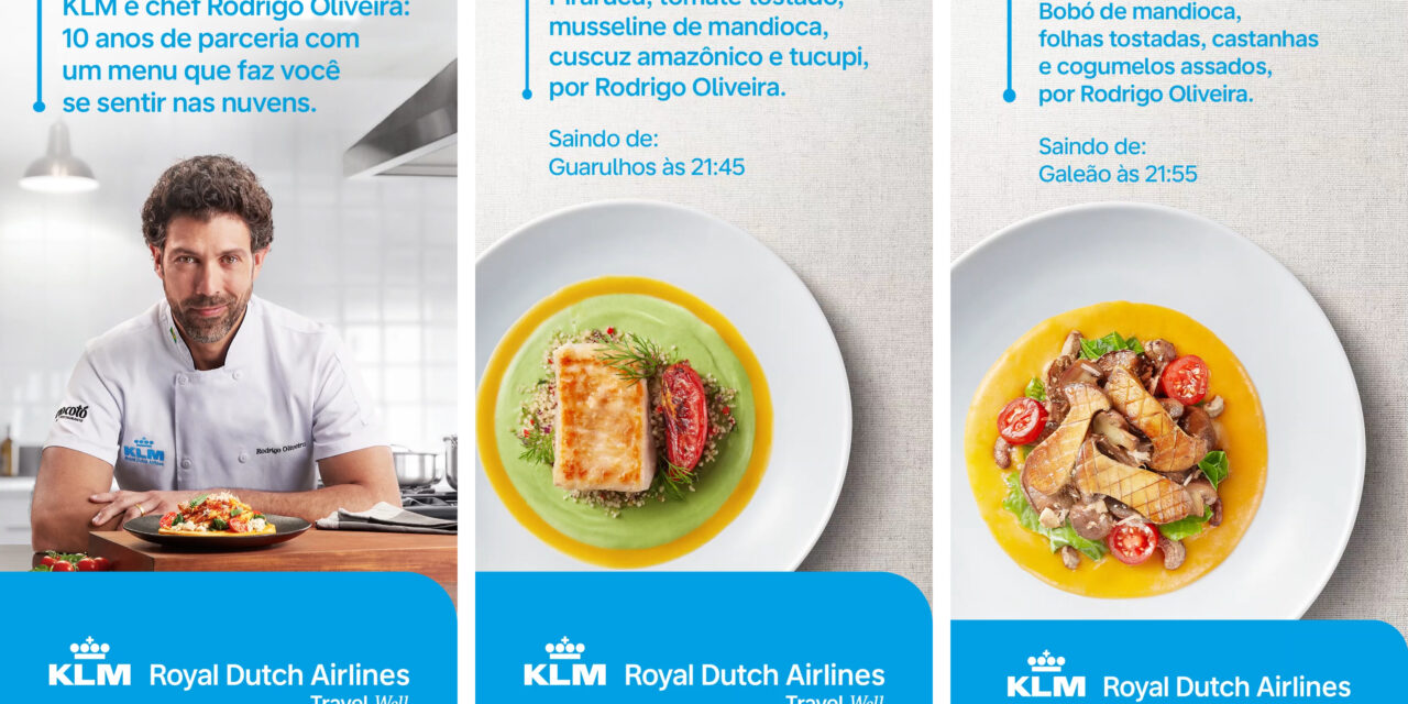 KLM celebra 10 anos de parceria com Rodrigo Oliveira com ação da Dentsu Creative