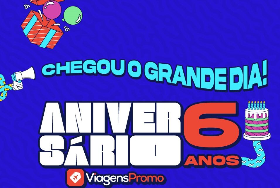 ViagensPromo celebra aniversário com promo relâmpago e ofertas