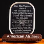 American Airlines premia técnicos de manutenção com prêmio de excelência