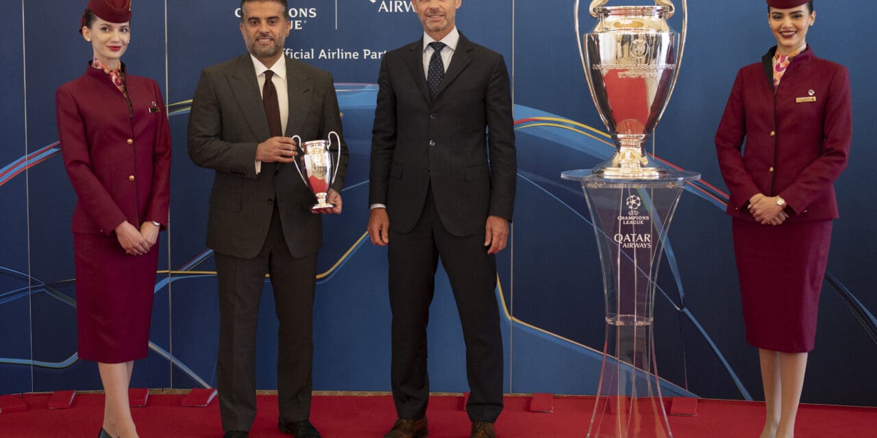 Qatar Airways se torna a parceira oficial da Champions League