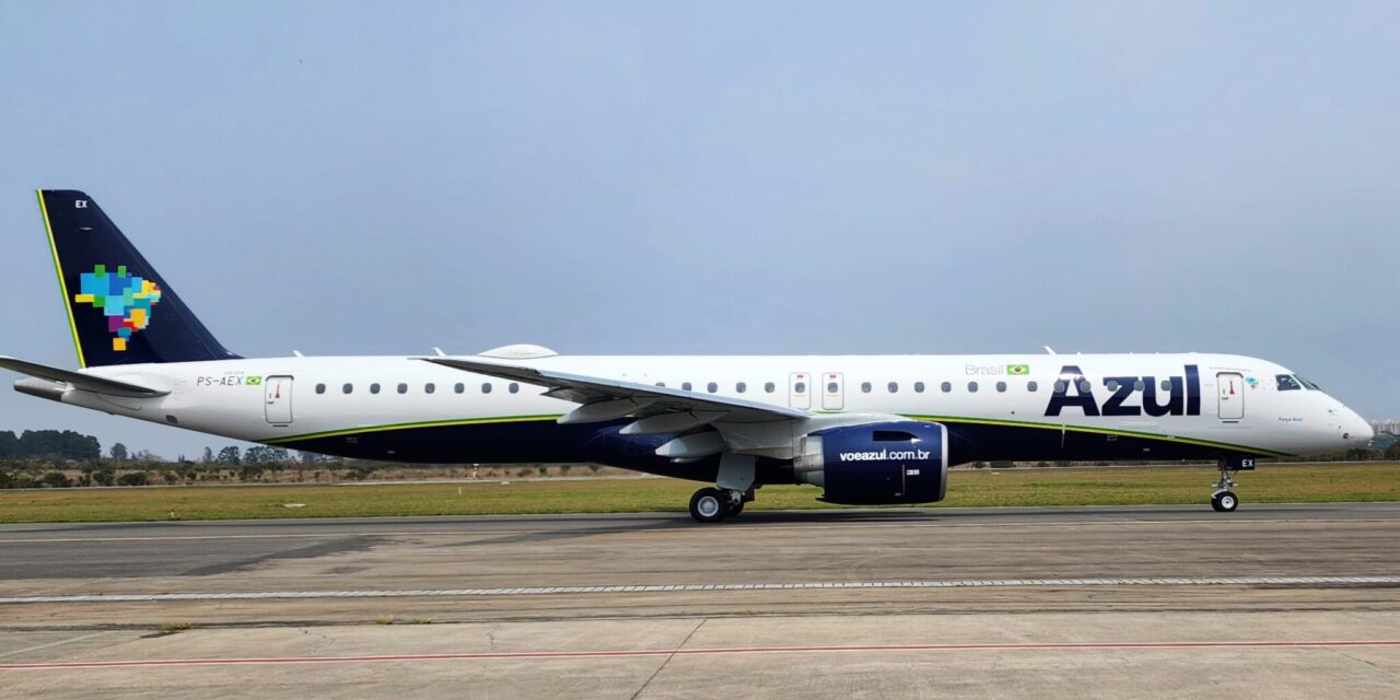 Azul recebe mais um Embraer E2 e amplia sua frota