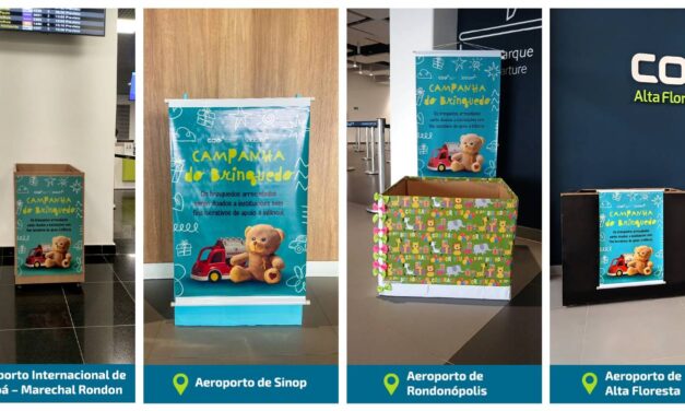 Aeroportos de Mato Grosso promovem campanha de doação de brinquedos