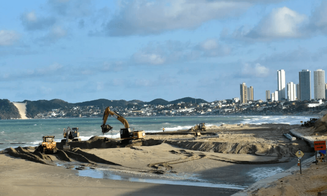 Fecomércio RN reforça relevância nas obras de engorda em Ponta Negra