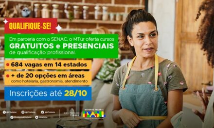 MTur e Senac abrem inscrições para cursos de qualificação gratuitos