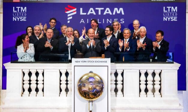 Latam retorna à bolsa de NY com projeções de crescimento de 15% a 16%