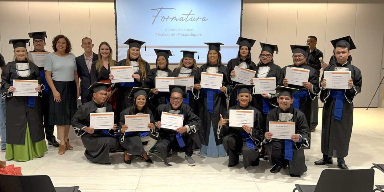 1ª turma de Técnico em Hospedagem do Senac RN celebra formatura