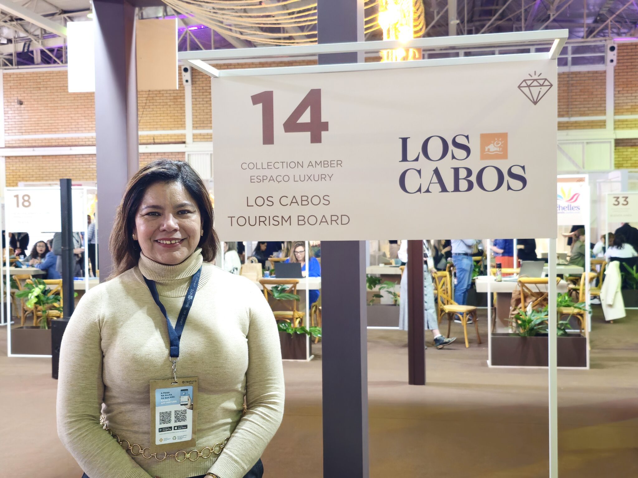 Diana Pomar, representante de Los Cabos Foto: Kamilla Alves (Brasilturis)