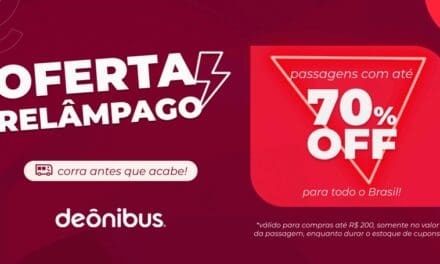 DeÔnibus celebra 12 anos com ofertas em campanha relâmpago