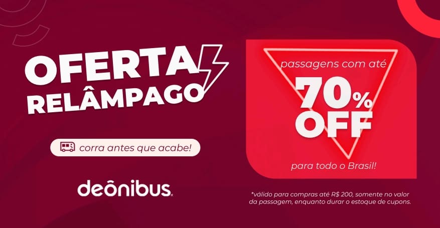 DeÔnibus celebra 12 anos com ofertas em campanha relâmpago