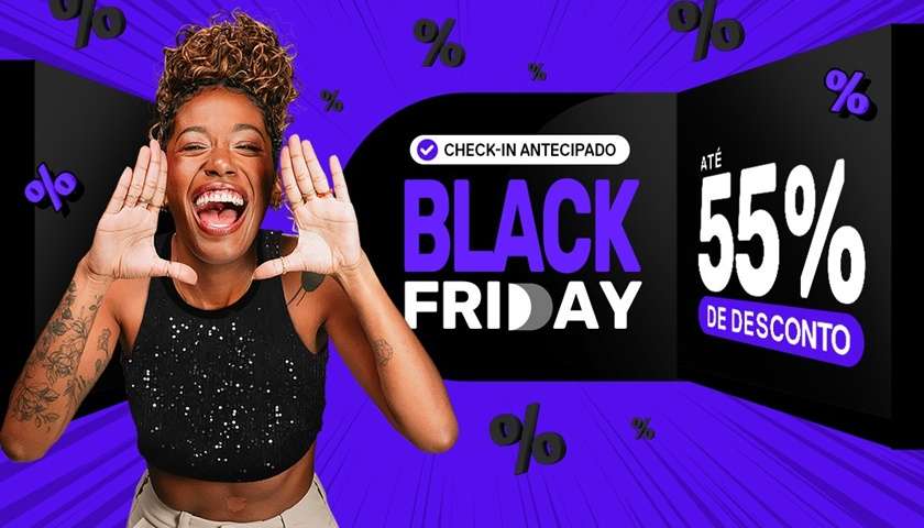 Decolar oferece até 55% de desconto no check-in antecipado da Black Friday