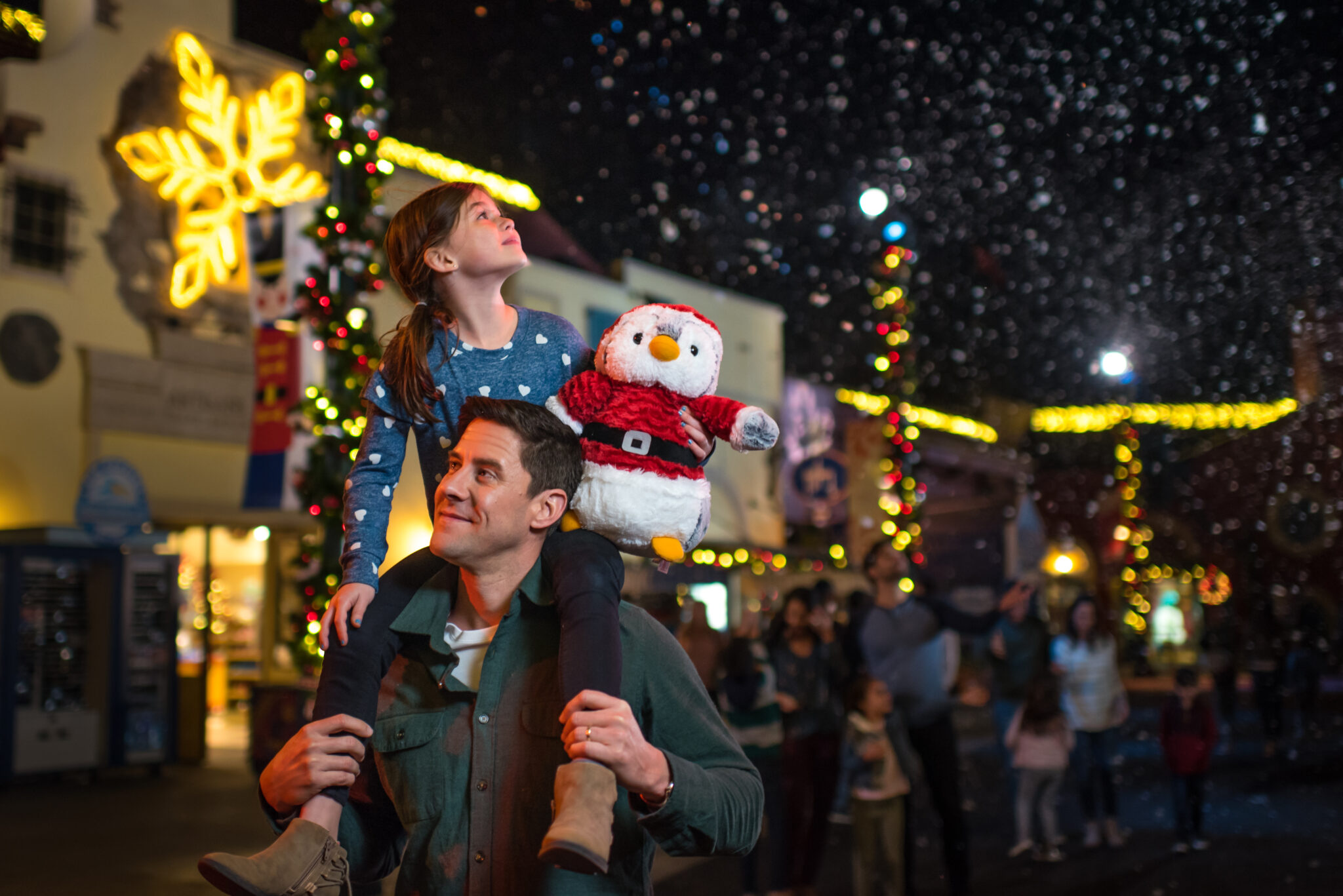 Atrações natalinas do Seaworld Orlando prometem ser uma experiência inesquecível para toda a família até o dia 5 de janeiro de 2025. Foto: Divulgação