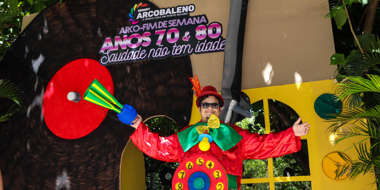 Resort Arcobaleno celebra décadas de 70 e 80 com evento temático