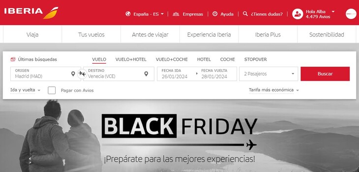 Iberia oferece passagens para Europa com descontos de Black Friday