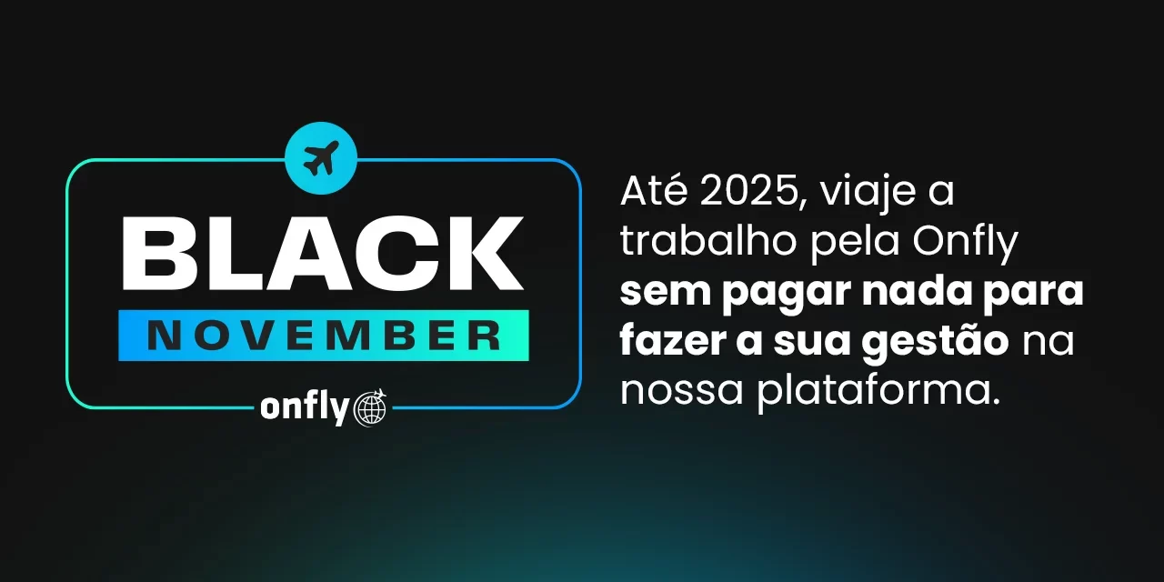 Onfly oferece isenção de mensalidade em campanha Black November 2024