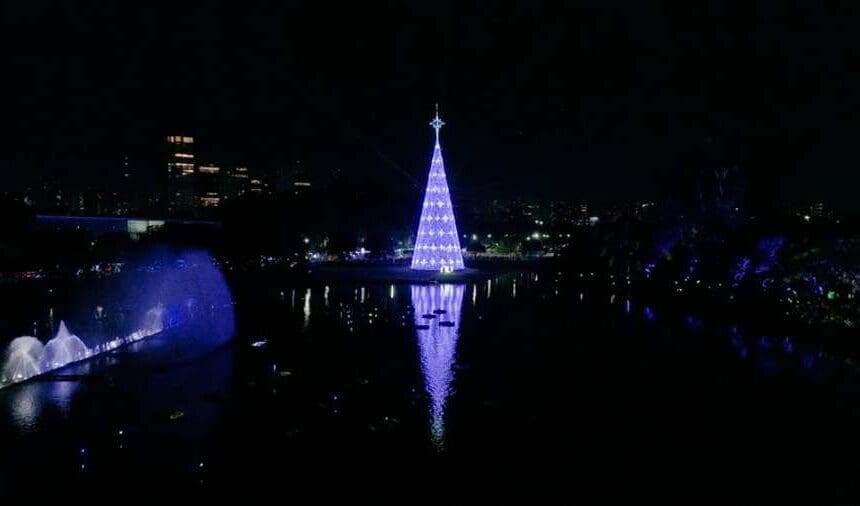 Parque Ibirapuera terá o maior Natal de SP e apresenta árvore de 57 metros