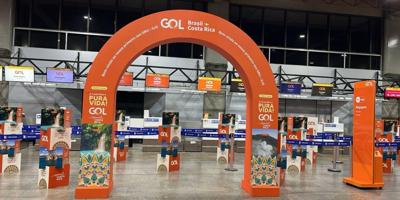 Gol lança rota exclusiva para San José, na Costa Rica, com voo inaugural direto