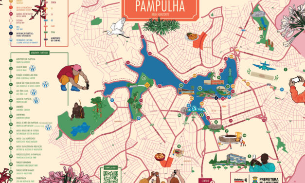 Belo Horizonte lança mapas ilustrados da Pampulha e enriquece experiência turística