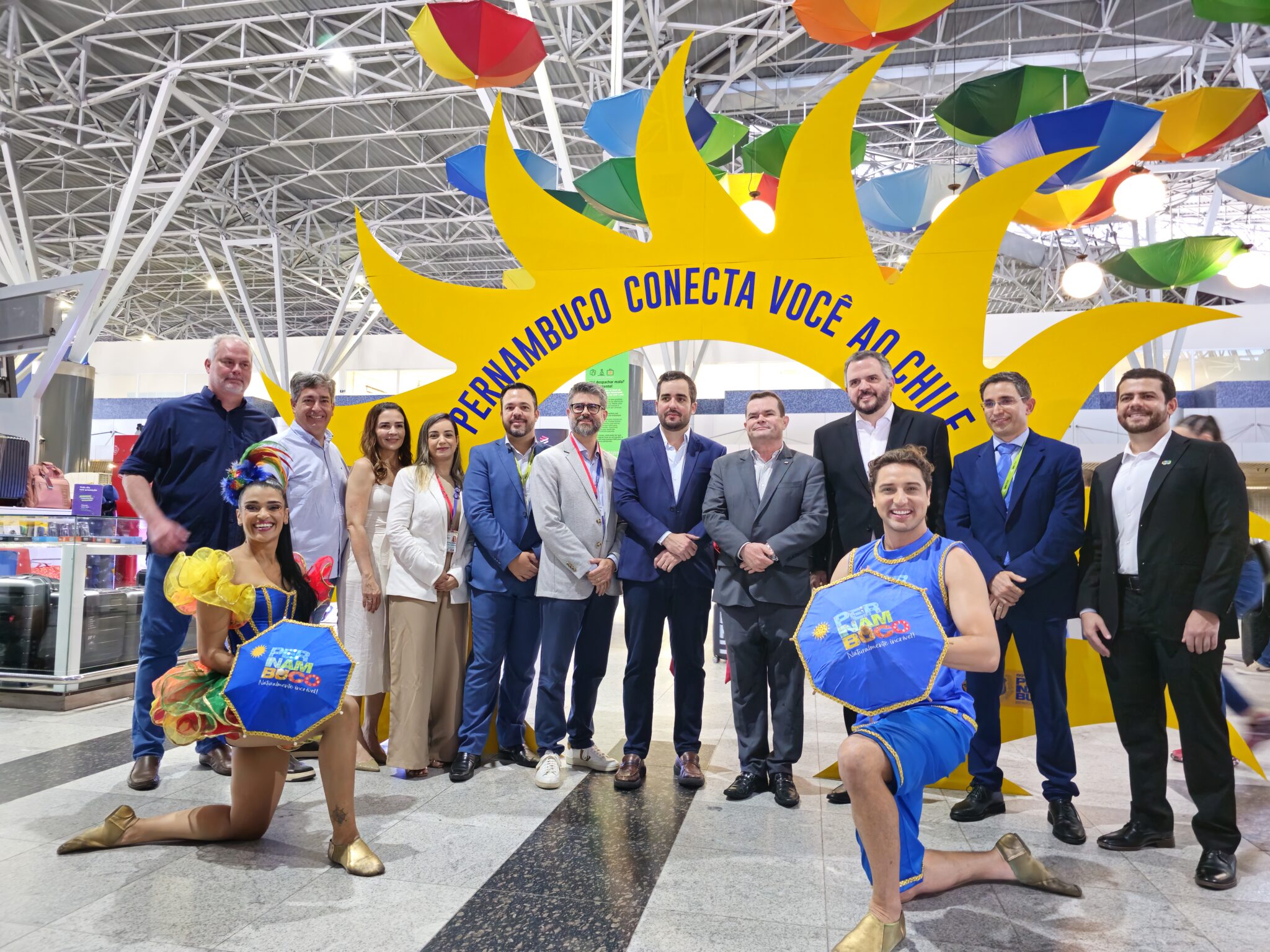 O novo voo, que terá capacidade para transportar até 14,5 mil passageiros por ano, é parte da expansão sustentável da malha aérea da companhia. Foto: Kamilla Alves (Brasilturis) voo santiago