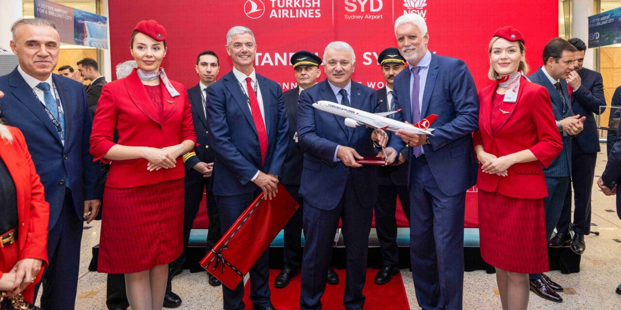 Turkish Airlines estreia rota Istambul-Sydney, a mais longa de sua história