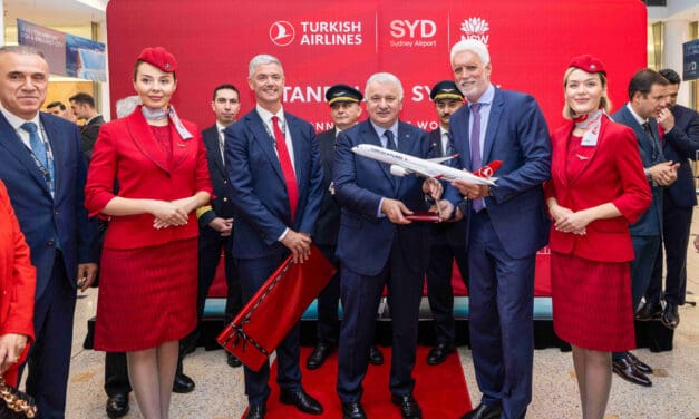 Turkish Airlines estreia rota Istambul-Sydney, a mais longa de sua história